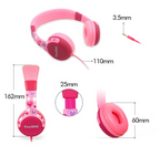 Kids wired headphones folded