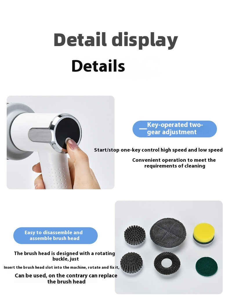 Electric Kitchen Sink Cleaning Brush
