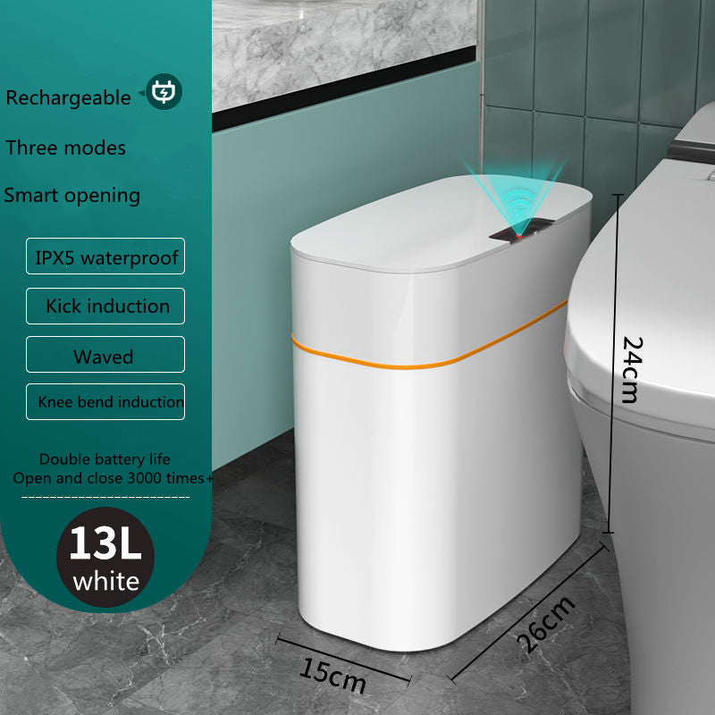 Smart Motion-Sensor Trash Can with Lid