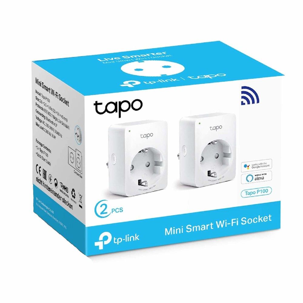 TP-Link Tapo P100 WiFi Smart Plug, 2-Pack