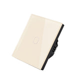 WiFi touch light switch installed on wall