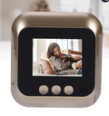 Electronic peephole doorbell screen view