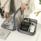 Double-Layer Travel Cable Organizer Bag