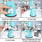 Vegetable slicer with three interchangeable drums