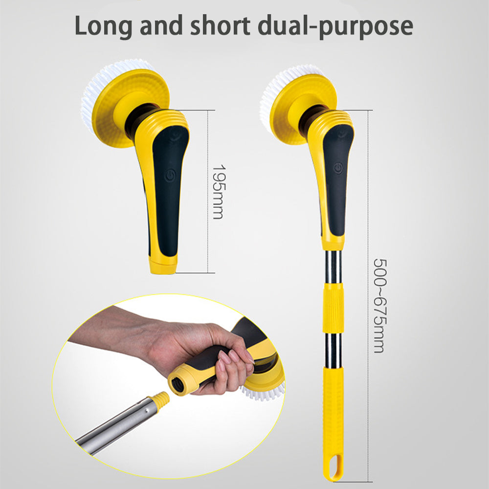 Electric cleaning brush six interchangeable heads