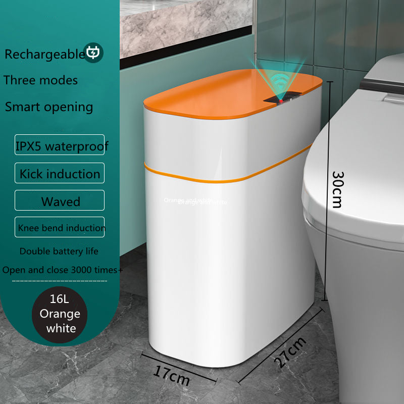 Smart Motion-Sensor Trash Can with Lid