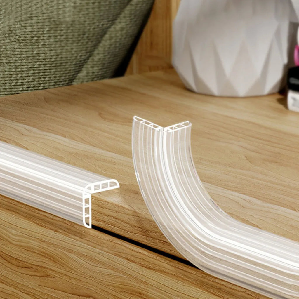 Edge guard strip on cabinet edge