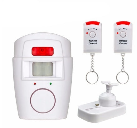Wireless PIR Motion Alarm System, 2 Remotes