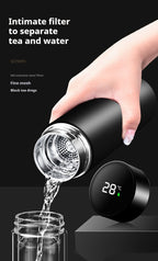 Smart Insulated Bottle with Temperature Display