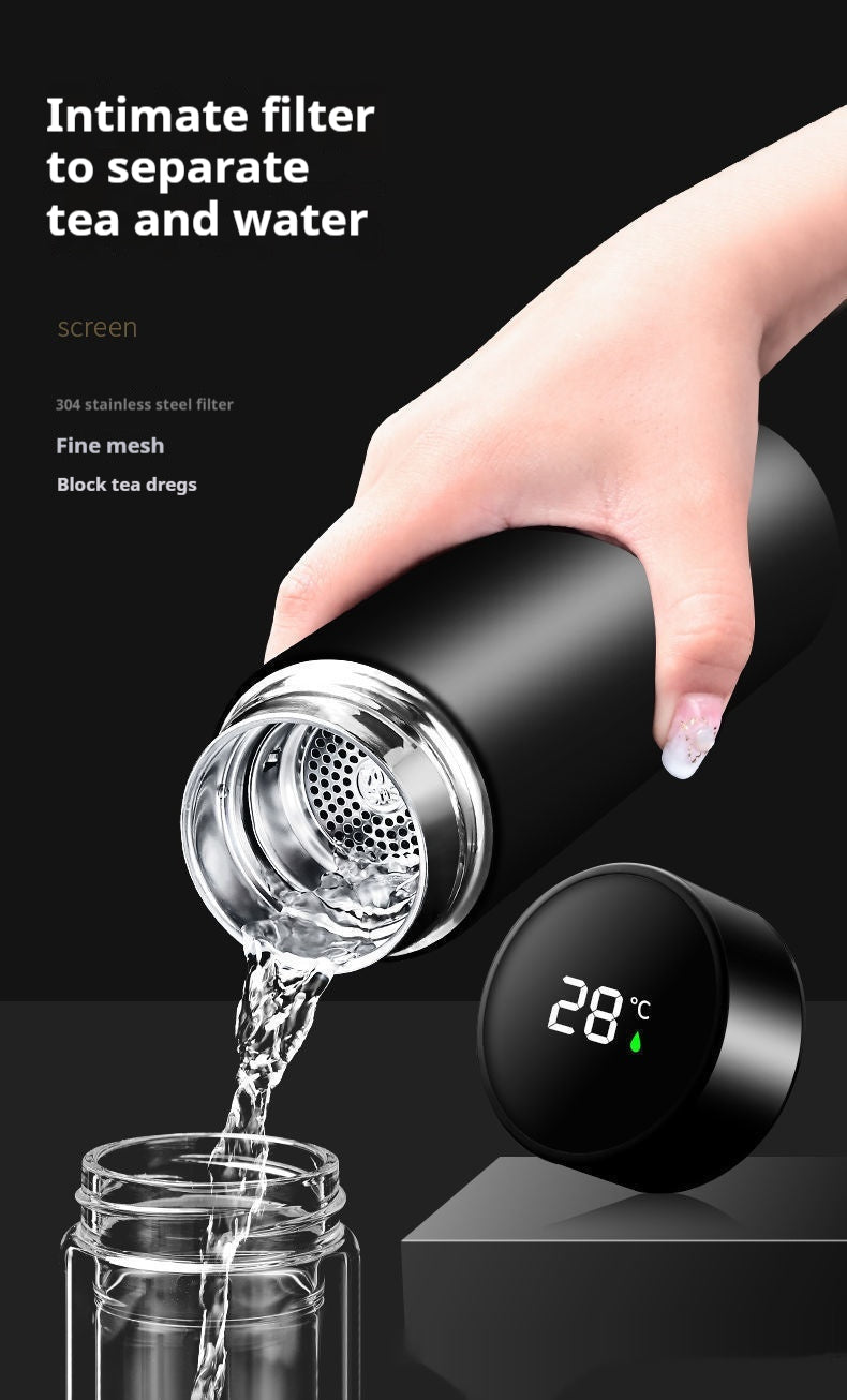 Smart Insulated Bottle with Temperature Display