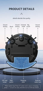 3-in-1 Smart Sweeping & Vacuum Robot