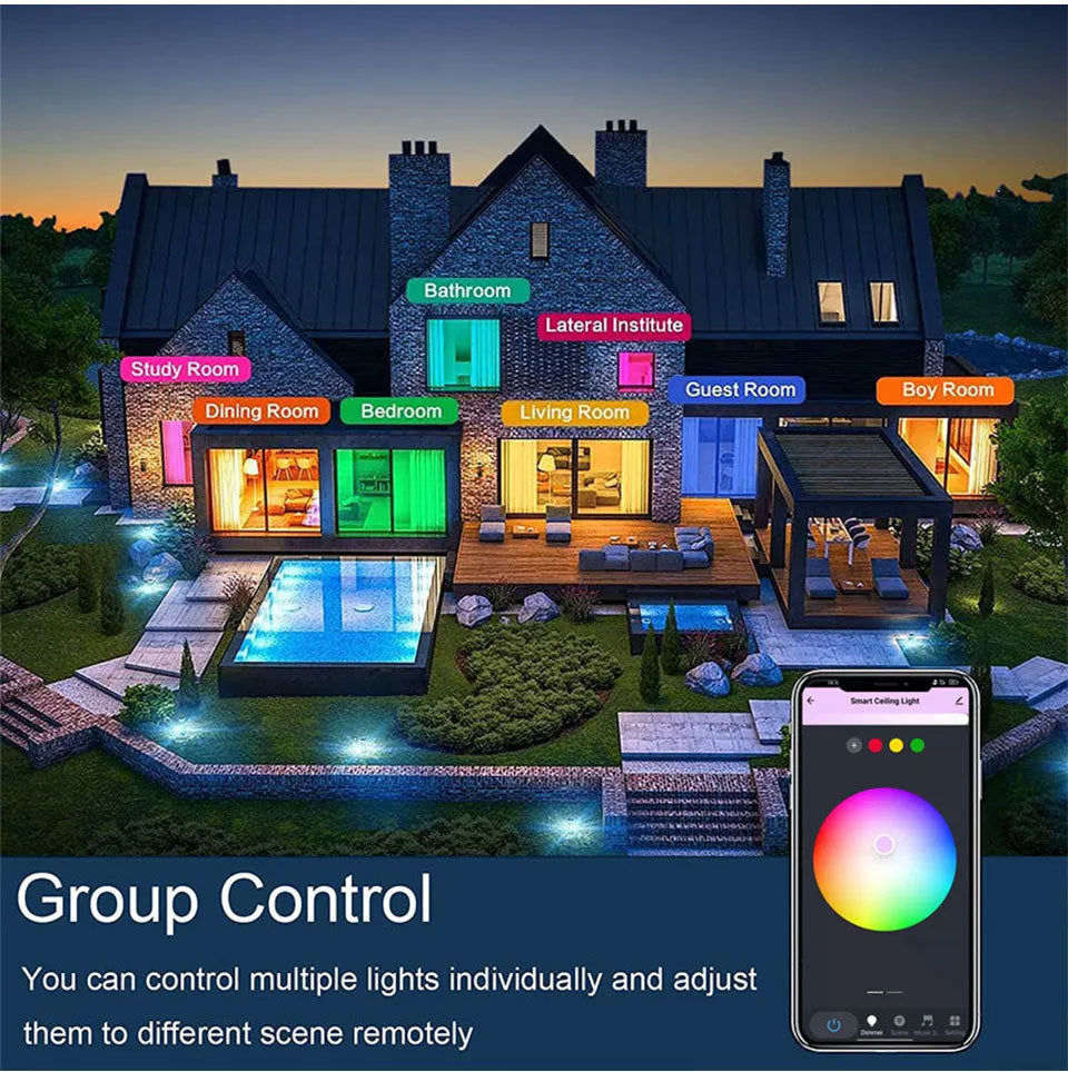 WiFi Smart Ceiling Light, Colorful