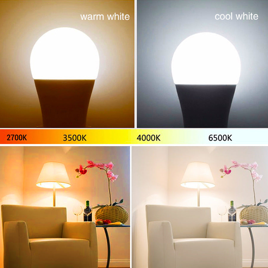 Smart WiFi LED bulb voice control