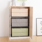 Under-bed storage box folded flat