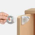 Invisible magnetic cabinet lock with key
