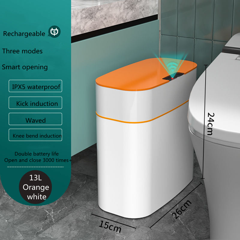 Smart Motion-Sensor Trash Can with Lid