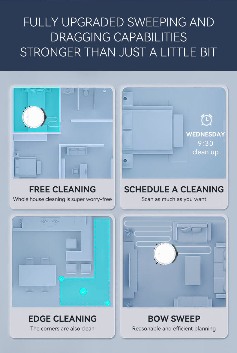3-in-1 Smart Sweeping & Vacuum Robot