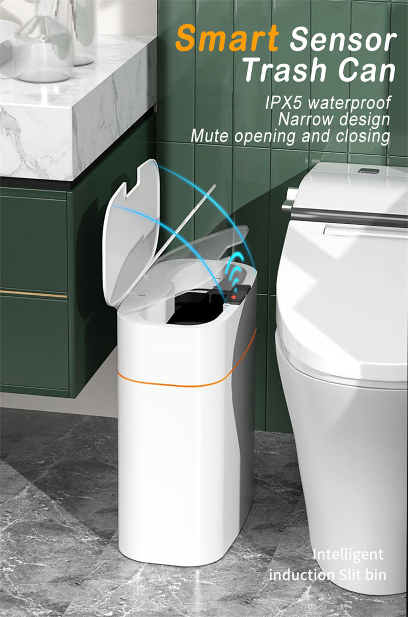 Smart Motion-Sensor Trash Can with Lid