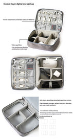 Double-Layer Travel Cable Organizer Bag