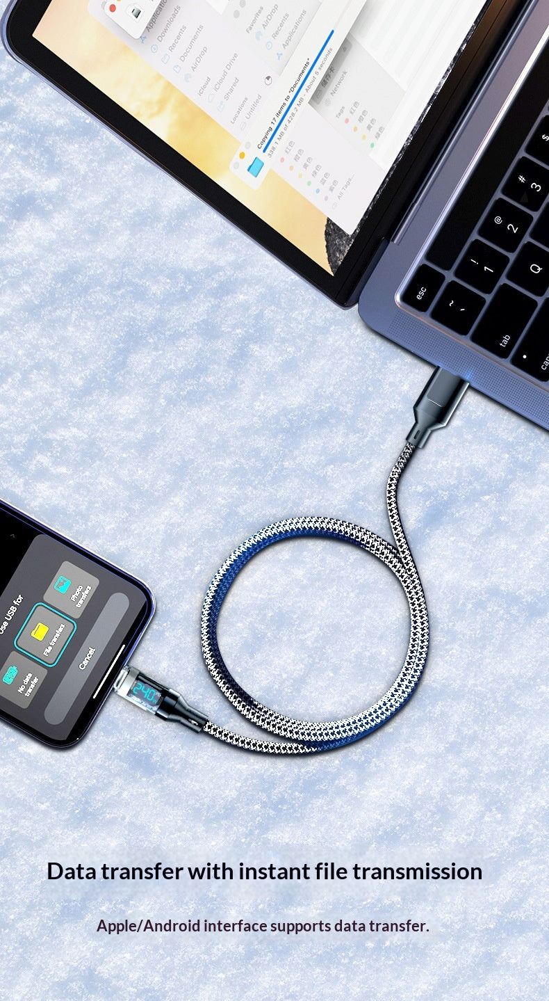 240W Type-C Fast Charging Cable, Digital Display