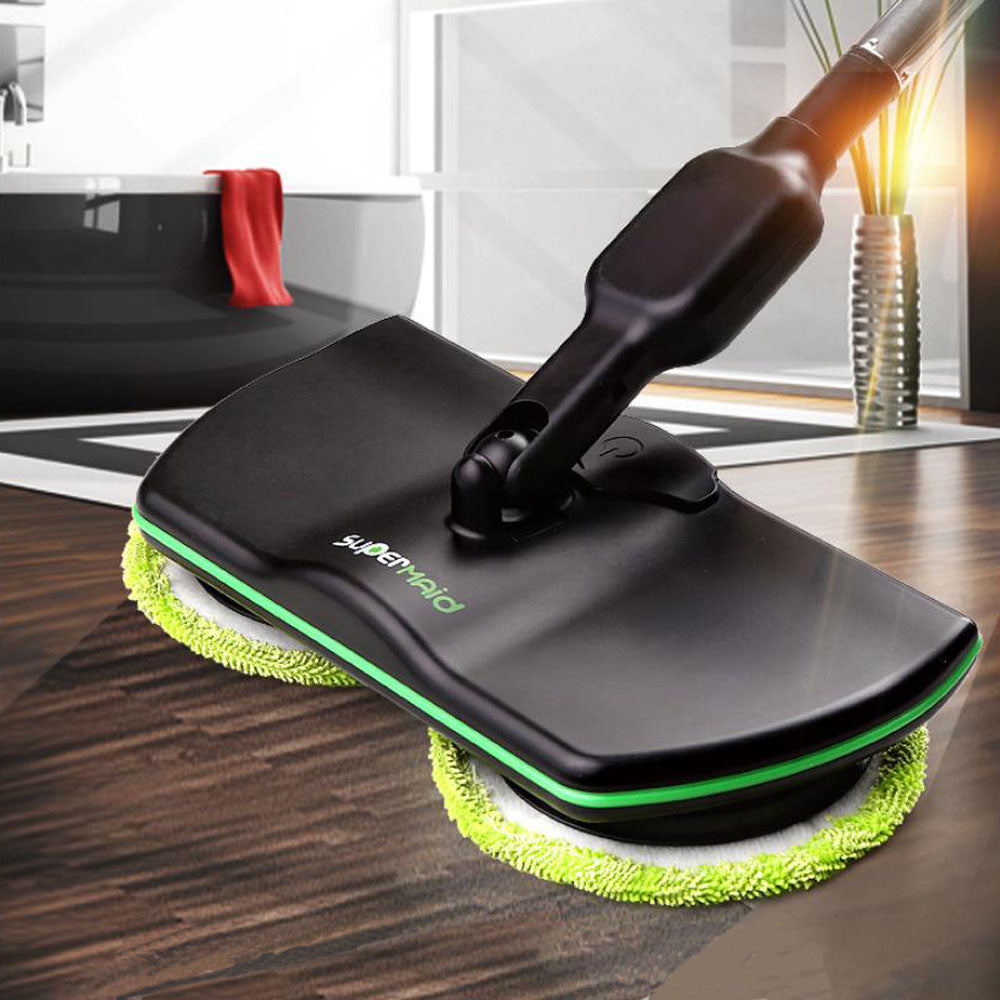 Cordless rotating electric mop