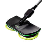 Electric mop cleaning tile floor