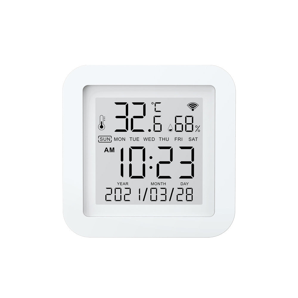 WiFi temperature humidity sensor on shelf