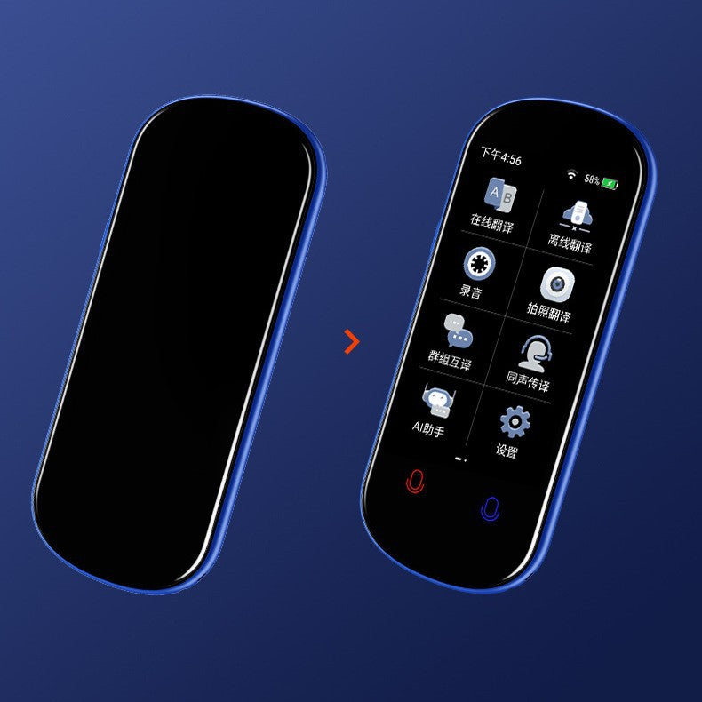 Smart voice translator device screen