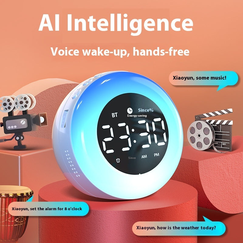 Bluetooth Alarm Clock with AI Voice Assistant