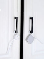 Magnetic cabinet lock installed inside cabinet
