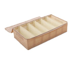 Under-bed storage box with shoes
